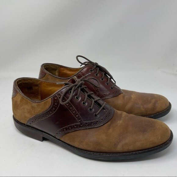 Johnston Murphy Tabor Saddle Shoes Brown Leather Oxfords 20-1032 size 9.5 main image 7
